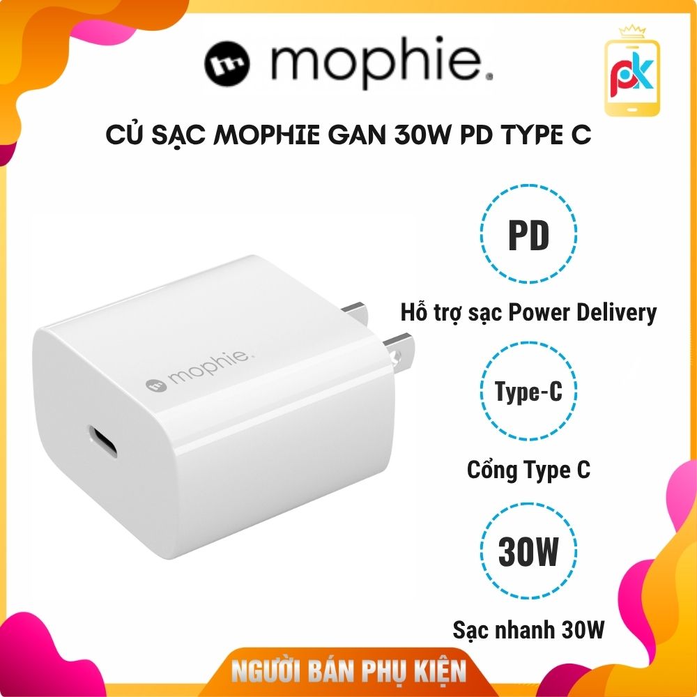 Củ sạc Mophie GAN 30W PD Type C